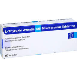 Abbildung: L-Thyroxin Aventis 125 µg Tabletten 50 St, Tabletten PZN 12727138