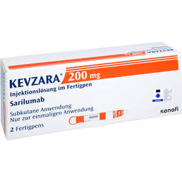 Abbildung: Kevzara 200 mg Injektionslösung im Fertigpen 2 St, Injektionslösung PZN 12727204