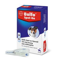 Abbildung: Bolfo Spot-On Fipronil 134 mg Lösung für mittelgroße Hunde Lösung, 3 St PZN 12728853