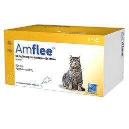 Abbildung: Amflee 50 mg Spot-on Lösung zum Auftropfen für Katzen Lösung, 6 St PZN 12729232