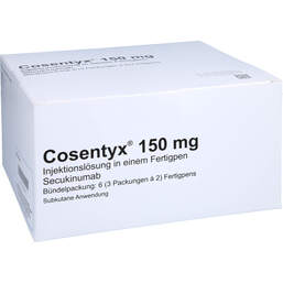 Abbildung: Cosentyx 150 mg Injektionslösung in einem Fertigpen 3X2 St, Injektionslösung in einem Fertigpen PZN 12734279