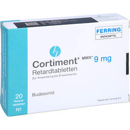 Abbildung: Cortiment Mmx 9 mg Retardtabletten 20 St, Retard-Tabletten PZN 12749559