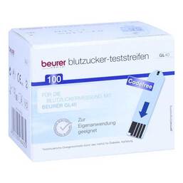 Abbildung: Beurer GL40 Blutzuckerteststreifen 100 St. 100 St, Teststreifen PZN 12772618