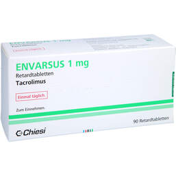 Abbildung: Envarsus 1 mg Retardtabletten 90 St, Retard-Tabletten PZN 12801314