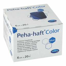 Abbildung: Peha-Haft Color Fixierbinde latexf.6 cmx20 m blau 1 St, Binden PZN 12892593