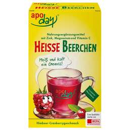 Abbildung: Apoday heiße Beerchen + Vitamin C + Zink + Magnesium Pulver Pulver, 10X10 g PZN 12893960