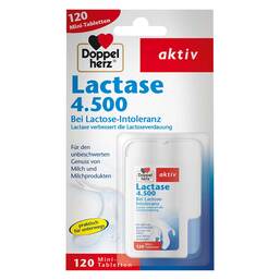 Abbildung: Doppelherz Lactase 4.500 Tabletten Tabletten, 120 St PZN 12894563