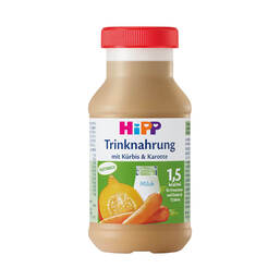 Abbildung: Hipp Trinknahrung Kürbis & Karotte Kunststoff Fl. Flaschen, 200 ml PZN 12896705