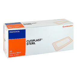 Abbildung: Cutiplast steril Wundverband 10x25 cm 50 St, Verband PZN 12897231