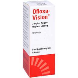 Abbildung: Ofloxa-Vision 3 mg / ml Augentropfen Lösung 5 ml, Augentropfen PZN 12900200