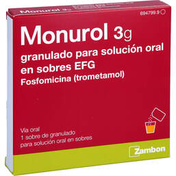 Abbildung: Monuril 3000 mg Granulat 1X8 g, Granulat PZN 12902334