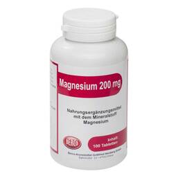 Abbildung: Magnesium 200 mg Berco Tabletten 100 St, Tabletten PZN 12903919