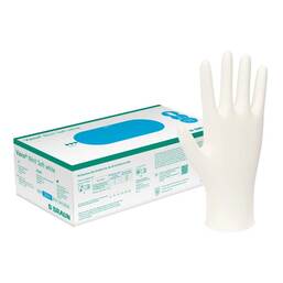 Abbildung: Vasco Nitril Soft white Untersuchungshandschuhe puderfrei M 200 St, Handschuhe PZN 12907811