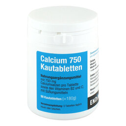 Abbildung: Calcium 750 Kautabletten Kautabletten, 90 St PZN 12909187