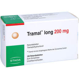 Abbildung: Tramal long 200 mg Retardtabletten 100 St, Retard-Tabletten PZN 12910871
