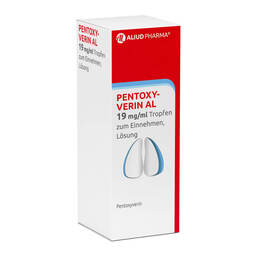 Abbildung: Pentoxyverin AL 19 mg / ml Tropfen zum Einnehmen Tropfen zum Einnehmen, 30 ml PZN 13058751