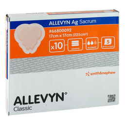 Abbildung: Allevyn Ag Sacrum 17x17 cm Wundverband Verband, 10 St PZN 13058998