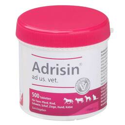 Abbildung: Adrisin® ad us. vet. (für Tiere) Tabletten 500 St, Tabletten PZN 13152875