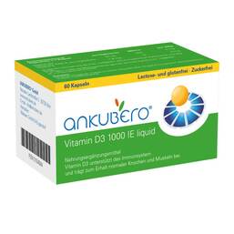 Abbildung: Ankubero Vitamin D3 1000 I.E. Liquidkapseln Kapseln, 60 St PZN 13154584