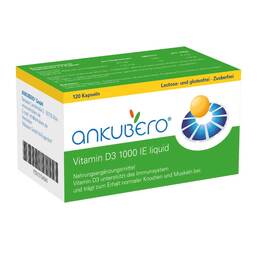 Abbildung: Ankubero Vitamin D3 1000 I.E. Liquidkapseln Kapseln, 120 St PZN 13154590
