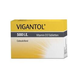 Abbildung: Vigantol 500 I.E. Vitamin D3 Tabletten Tabletten, 100 St PZN 13155661