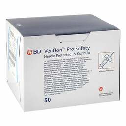 Abbildung: BD Venflon Pro Safety 22 G Katheter 50 St, Katheter PZN 13156927