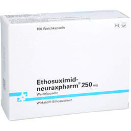 Abbildung: Ethosuximid neuraxpharm 250 mg Weichkapseln 100 St, Weichkapseln PZN 13157016