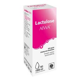 Abbildung: Lactulose AIWA 670 mg/ml Lösung zum Einnehmen 1000 ml, Lösung zum Einnehmen PZN 13165317