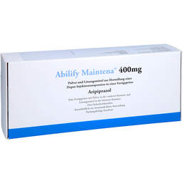Abbildung: Abilify Maintena 400 mg FS.P. + L.H.e.depuratus -Inj-Suspension  1 St, Pulver und Lösungsmittel zur Herstellung einer Depot-Injektionssuspension PZN 13166179