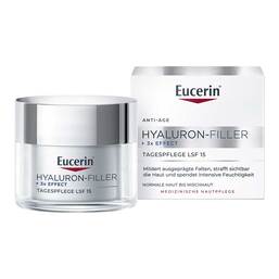 Abbildung: Eucerin Hyaluron-Filler Tagescreme für normale und Mischhaut Tiegel LSF 15 50 ml, Creme PZN 13167925