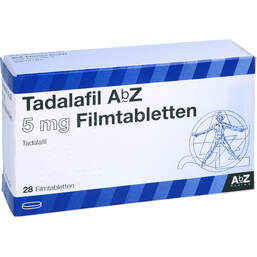 Abbildung: Tadalafil AbZ 5 mg Filmtabletten 28 St, Filmtabletten PZN 13168787