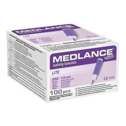 Abbildung: Medlance plus Lite Sicherheitslanzetten 25 G 100 St, Lanzetten PZN 13197441