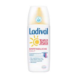 Abbildung: Ladival empfindliche Haut Spray LSF 50+ Spray, 150 ml PZN 13229709
