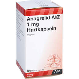 Abbildung: Anagrelid AbZ 1 mg Hartkapseln 100 St, Hartkapseln PZN 13231770