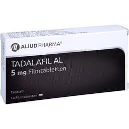 Abbildung: Tadalafil AL 5 mg Filmtabletten 14 St, Filmtabletten PZN 13231847