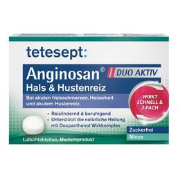 Abbildung: Tetesept Anginosan Hals & Hustenreiz Lutschtabletten  20 St, Lutschtabletten PZN 13233964