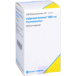 Abbildung: Valproat biomo 500 mg Retardtabletten 100 St, Retard-Tabletten PZN 13235354