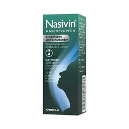 Abbildung: Nasivin Nasentropfen Erwachsene und Schulkinder Nasentropfen, 10 ml PZN 13246079
