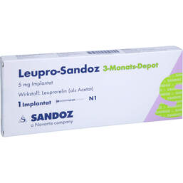 Abbildung: Leupro Sandoz 3-Monat Depot Implantat i.e.F.-Spr. 1 St, Implantat PZN 13247417