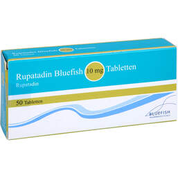 Abbildung: Rupatadin Bluefish 10 mg Tabletten 50 St, Tabletten PZN 13247883