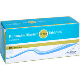 Abbildung: Rupatadin Bluefish 10 mg Tabletten 100 St, Tabletten PZN 13247908