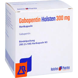 Abbildung: Gabapentin Holsten 300 mg Hartkapseln 200 St, Hartkapseln PZN 13248204