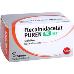 Abbildung: Flecainidacetat Puren 50 mg Tabletten 100 St, Tabletten PZN 13249988