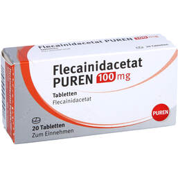 Abbildung: Flecainidacetat Puren 100 mg Tabletten 20 St, Tabletten PZN 13249994