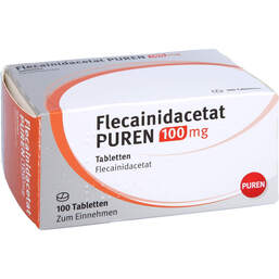 Abbildung: Flecainidacetat Puren 100 mg Tabletten 100 St, Tabletten PZN 13250017