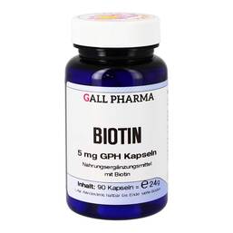 Abbildung: Biotin 5 mg GPH Kapseln Kapseln, 90 St PZN 13250810