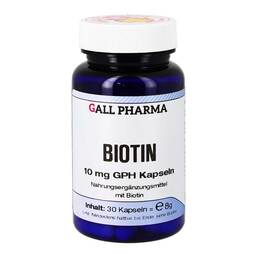 Abbildung: Biotin 10 mg GPH Kapseln Kapseln, 30 St PZN 13250885