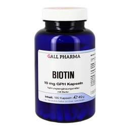 Abbildung: Biotin 10 mg GPH Kapseln Kapseln, 180 St PZN 13250939