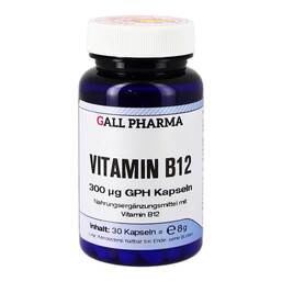 Abbildung: Vitamin B12 300 µg GPH Kapseln 30 St, Kapseln PZN 13251011
