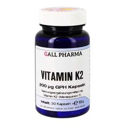 Abbildung: Vitamin K2 200 µg GPH Kapseln 30 St, Kapseln PZN 13251212